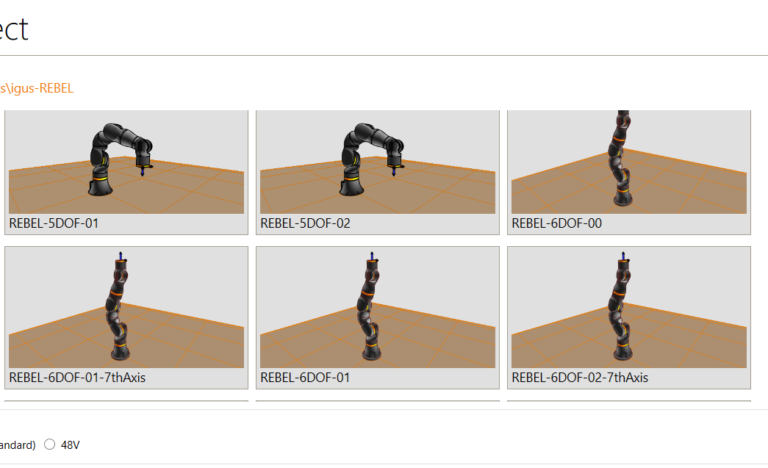 Using a free simulation robot.